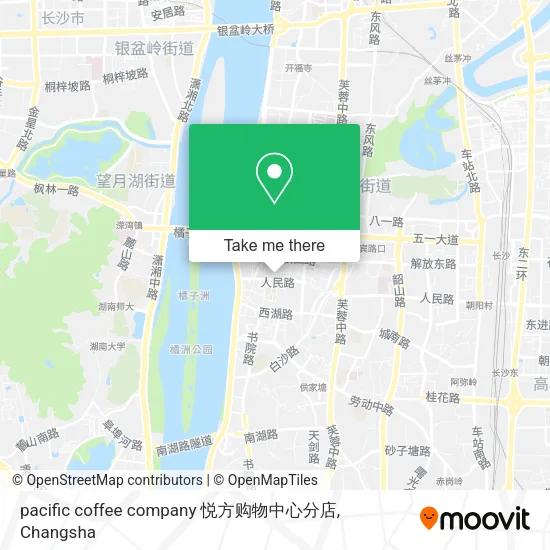pacific coffee company 悦方购物中心分店 map