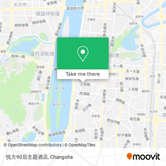 悦方90后主题酒店 map