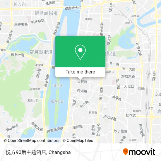 悦方90后主题酒店 map