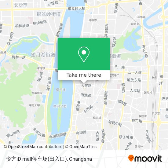 悦方iD mall停车场(出入口) map