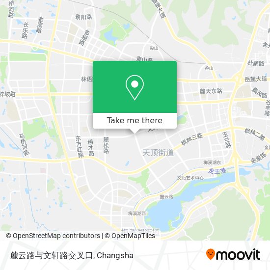 麓云路与文轩路交叉口 map