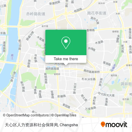 天心区人力资源和社会保障局 map