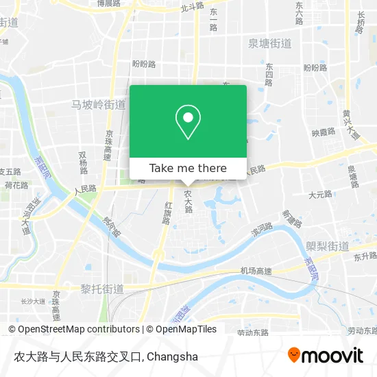 农大路与人民东路交叉口 map