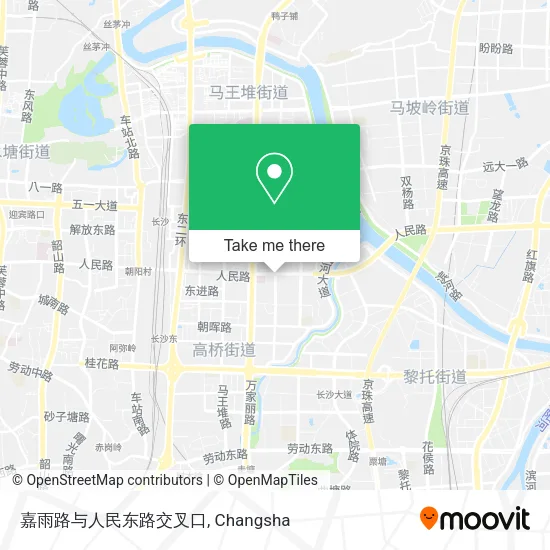 嘉雨路与人民东路交叉口 map