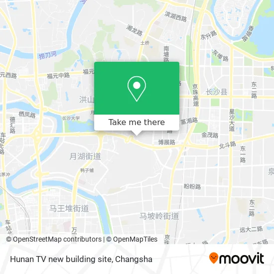 Hunan TV new building site map