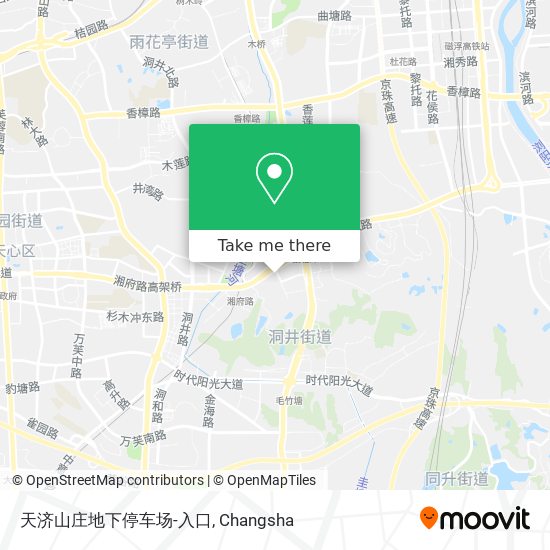 天济山庄地下停车场-入口 map