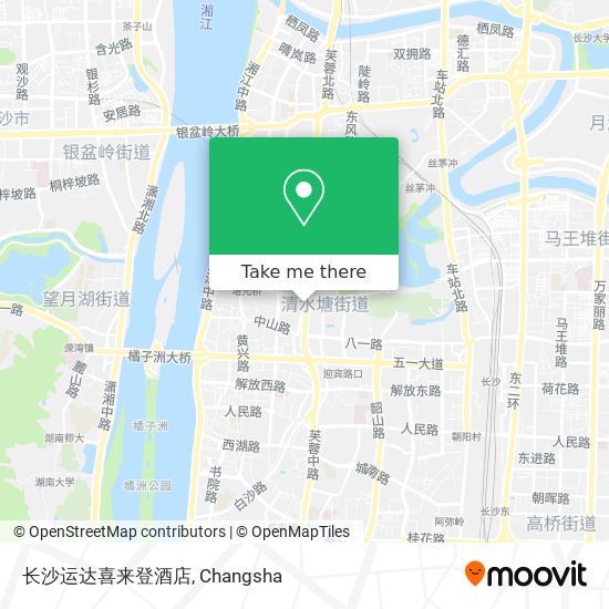 长沙运达喜来登酒店 map