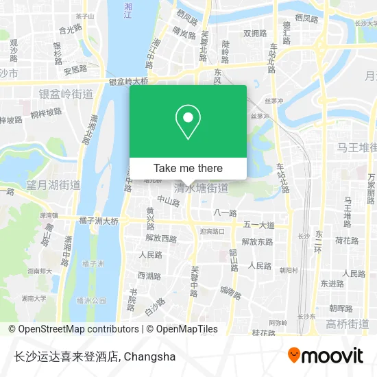 长沙运达喜来登酒店 map