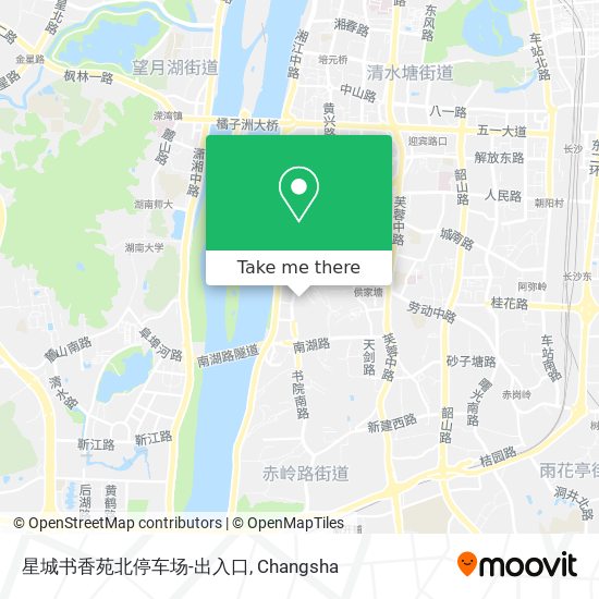 星城书香苑北停车场-出入口 map