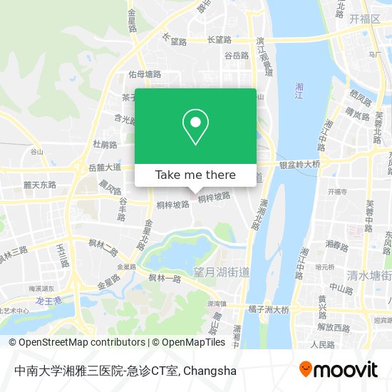 中南大学湘雅三医院-急诊CT室 map