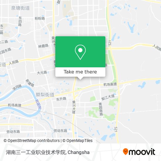 湖南三一工业职业技术学院 map