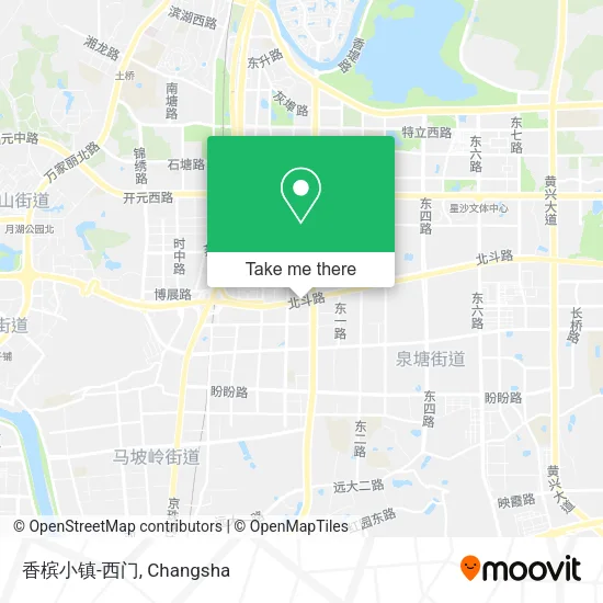 香槟小镇-西门 map