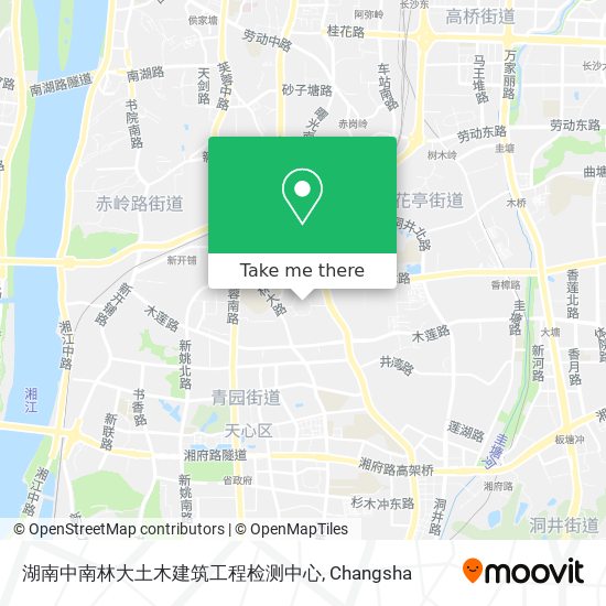 湖南中南林大土木建筑工程检测中心 map