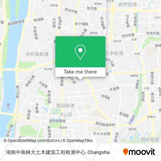 湖南中南林大土木建筑工程检测中心 map