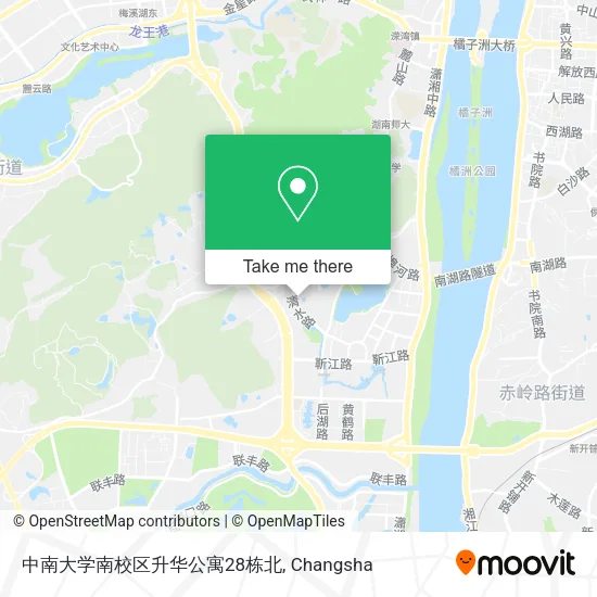 中南大学南校区升华公寓28栋北 map