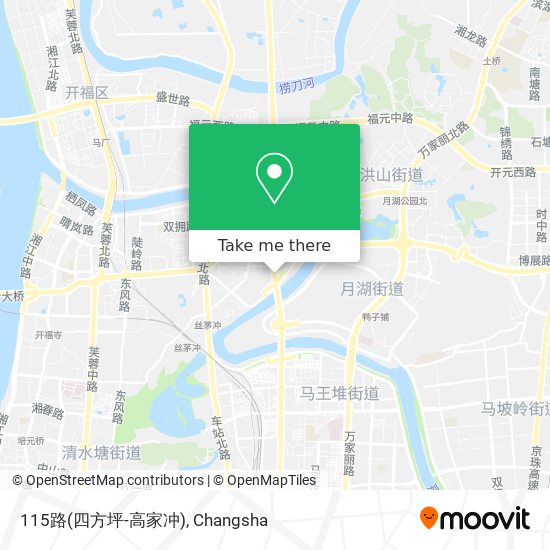 115路(四方坪-高家冲) map