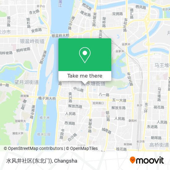 水风井社区(东北门) map