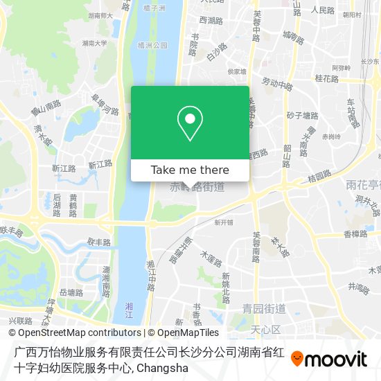 广西万怡物业服务有限责任公司长沙分公司湖南省红十字妇幼医院服务中心 map
