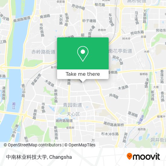 中南林业科技大学 map