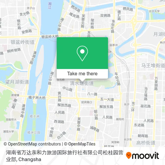 湖南省万达亲和力旅游国际旅行社有限公司松桂园营业部 map