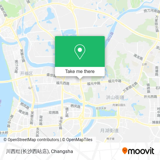 川西红(长沙西站店) map