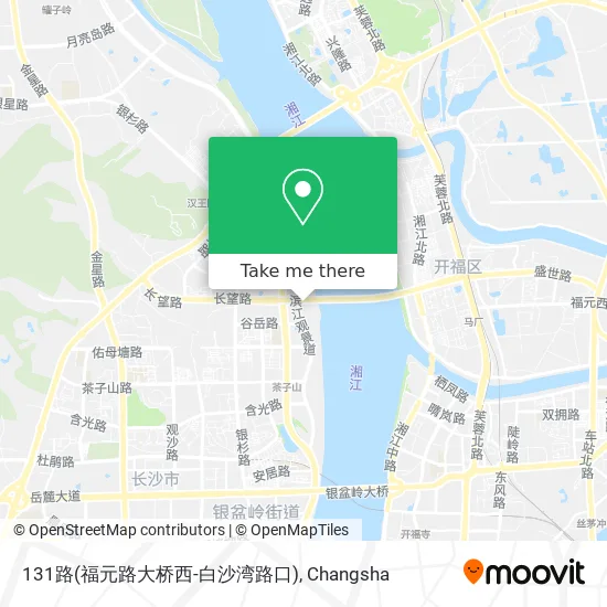 131路(福元路大桥西-白沙湾路口) map