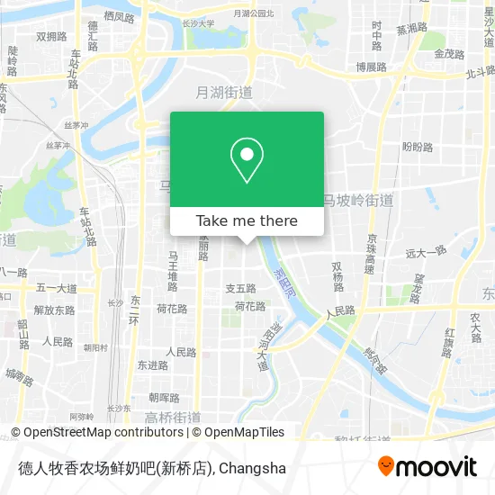 德人牧香农场鲜奶吧(新桥店) map