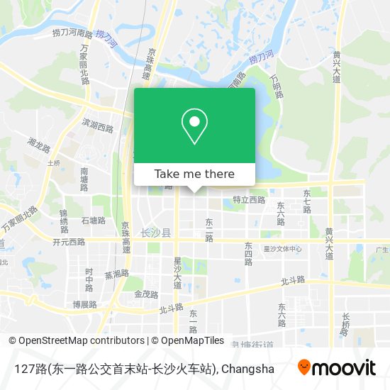 127路(东一路公交首末站-长沙火车站) map