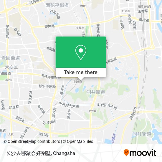 长沙去哪聚会好别墅 map