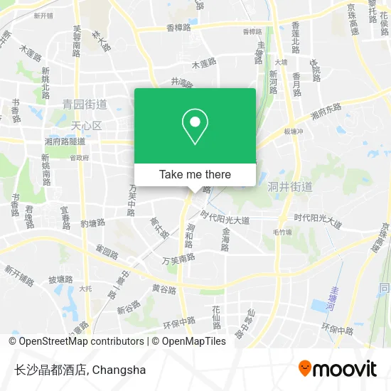 长沙晶都酒店 map