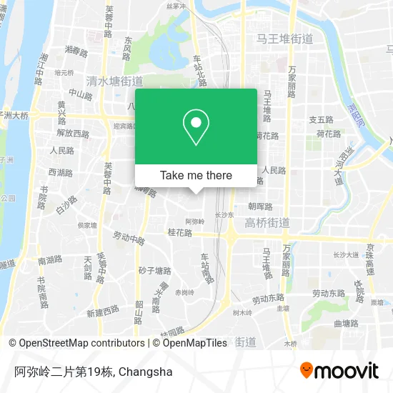 阿弥岭二片第19栋 map