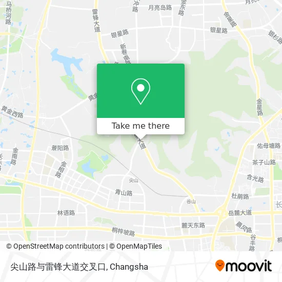 尖山路与雷锋大道交叉口 map