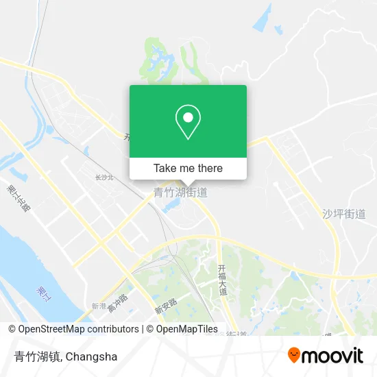 青竹湖镇 map