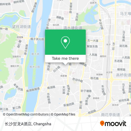 长沙贺龙A酒店 map