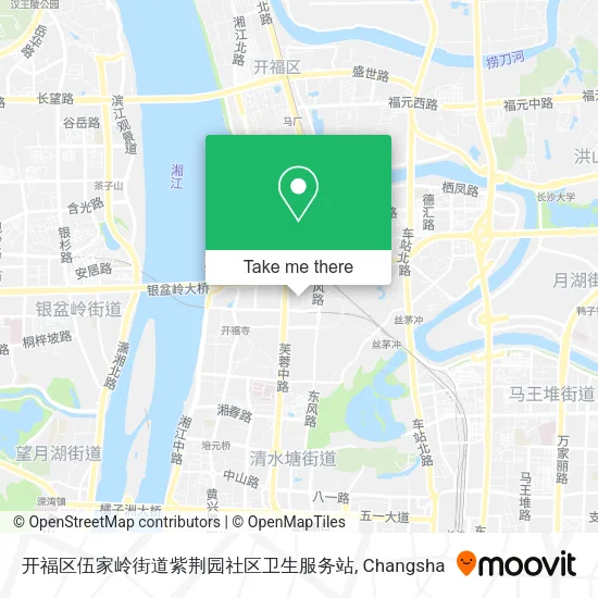 开福区伍家岭街道紫荆园社区卫生服务站 map