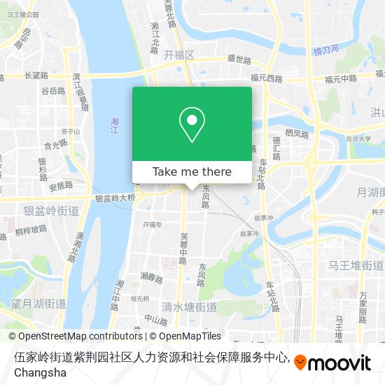 伍家岭街道紫荆园社区人力资源和社会保障服务中心 map