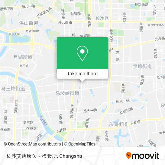 长沙艾迪康医学检验所 map