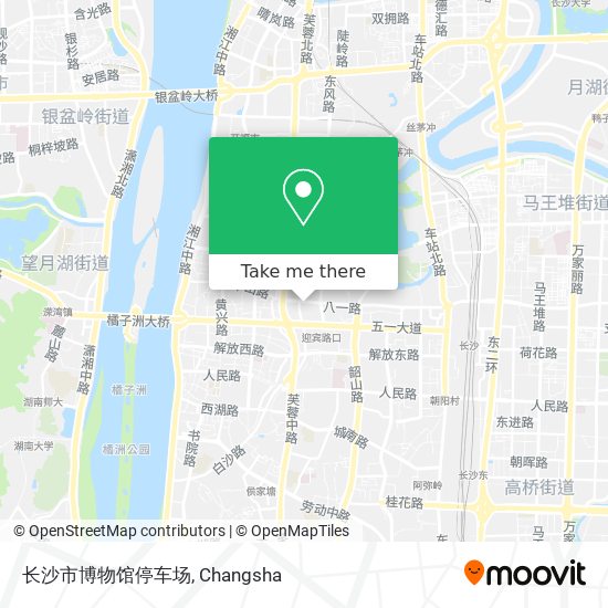 长沙市博物馆停车场 map