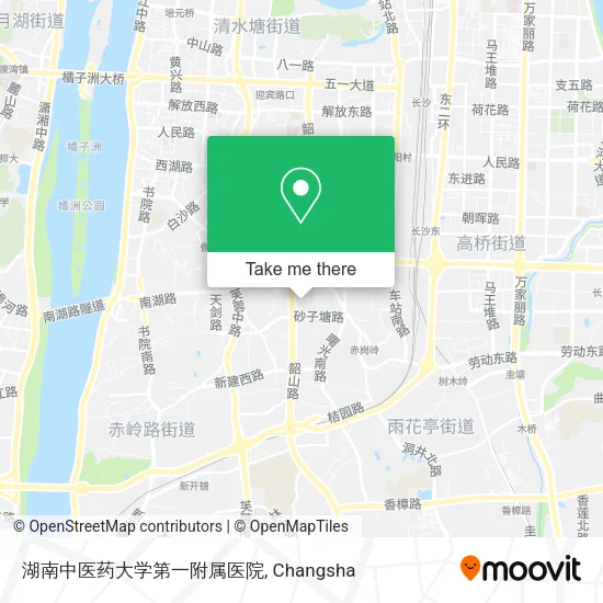 湖南中医药大学第一附属医院 map