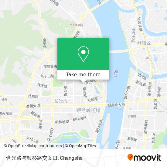 含光路与银杉路交叉口 map