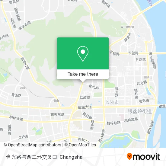 含光路与西二环交叉口 map