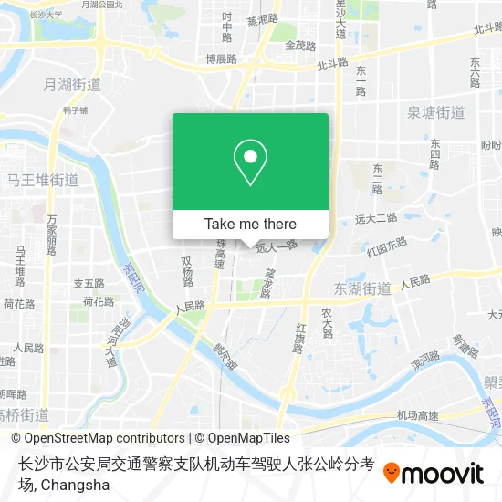 长沙市公安局交通警察支队机动车驾驶人张公岭分考场 map