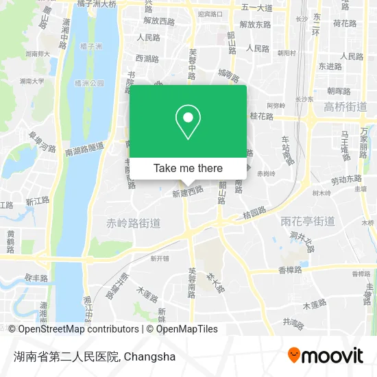 湖南省第二人民医院 map