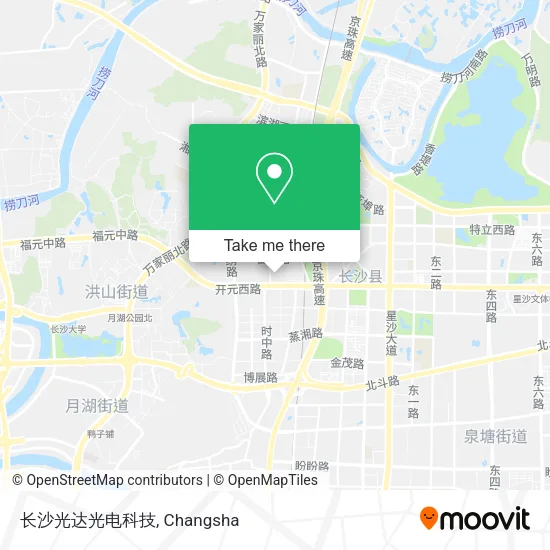 长沙光达光电科技 map