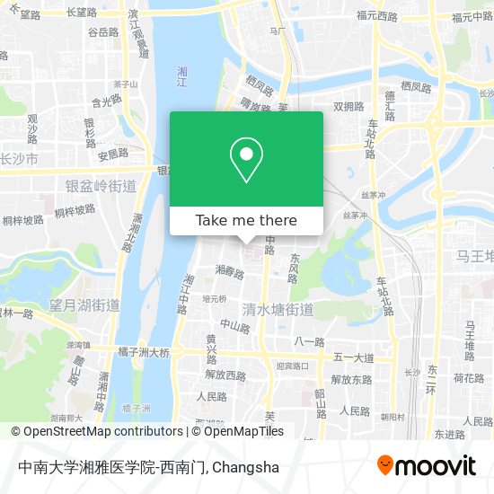 中南大学湘雅医学院-西南门 map