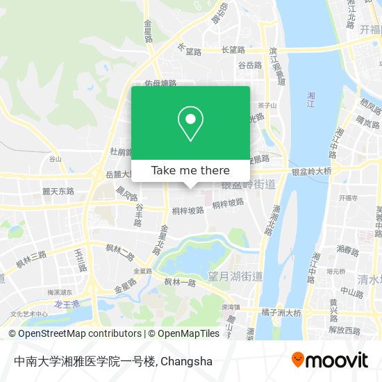 中南大学湘雅医学院一号楼 map