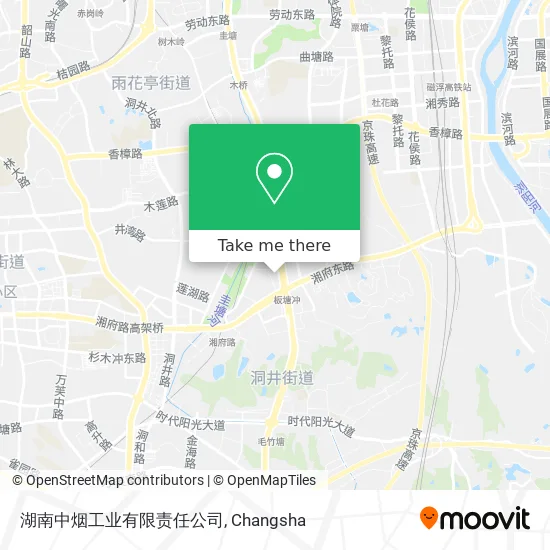 湖南中烟工业有限责任公司 map