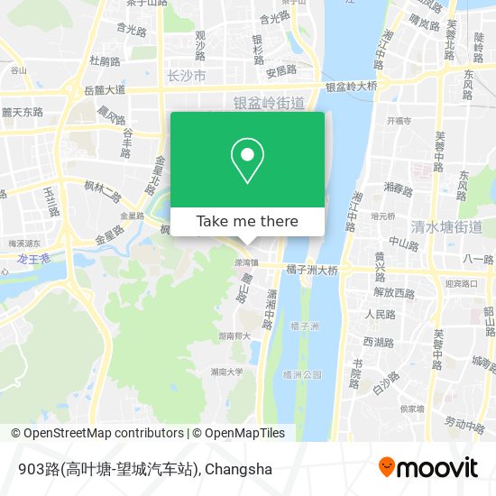 903路(高叶塘-望城汽车站) map