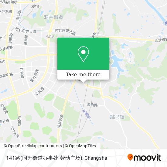 141路(同升街道办事处-劳动广场) map