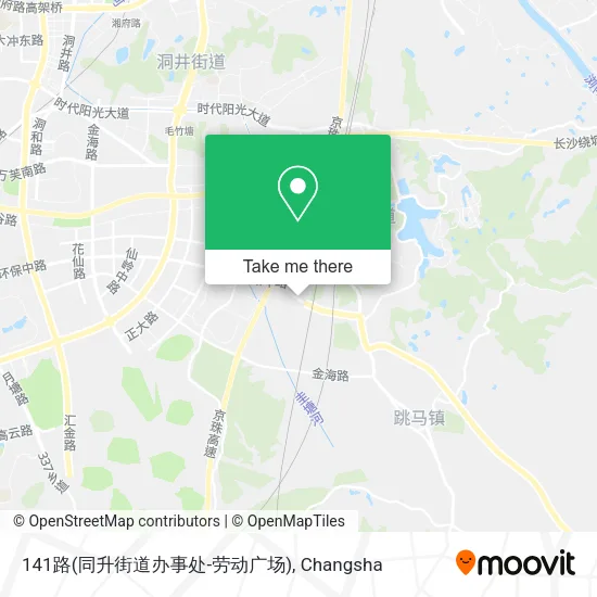 141路(同升街道办事处-劳动广场) map